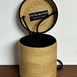 Peter Beaton Leghorn Straw Bag